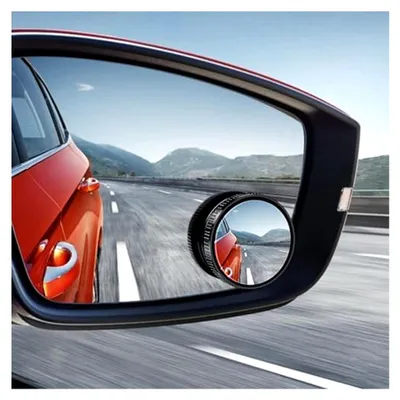 Produktbild von 2 Stück Auto Blind Spot Spiegel, Weitwinkel Seitenspiegel HD, 360 Grad verstellbar, zusätzliche Rückspiegel für Fahrzeuge (Schwarz)