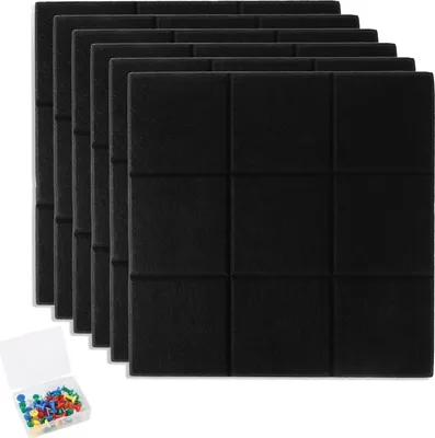 Produktbild von Großes Selbstklebendes Filz-Pinnwand 30x30 cm - 6 Stück für Zuhause und Büro