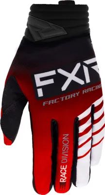 Produktbild von FXR Prime 2023 Motocross Handschuhe, schwarz/rot, S