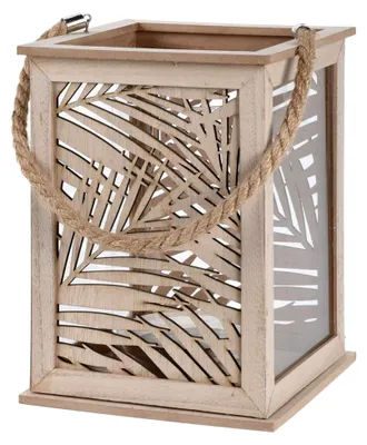 Produktbild von Laterne Windlicht Blattdesign 26x18x18 cm