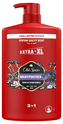 Produktbild von NightPanther Duschgel für Männer (Körper-Haar-Gesichtsreinigung) - Inhalt: 1000 ml