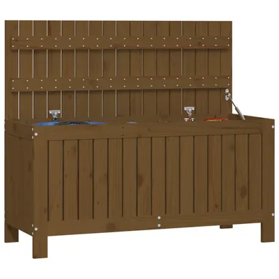 Produktbild von vidaXL Gartentruhe Honigbraun 108x42,5x54 cm Massivholz Kiefer
