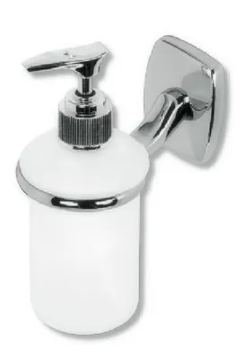 Image de Novaservis Orfeus - Distributeur de savon avec support, chrome/verre 6955,0