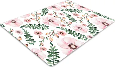 Produktbild von Stuhlunterlage Bürostuhlunterlage 120 cm x 90 cm Bodenmatte Bürostuhlunterlage - Blume