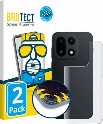 Produktbild von 2x BROTECT Fullscreen Schutzfolie für OnePlus 15 (Rückseite) Displayschutz Folie Fullcover Matt Entspiegelungsfolie