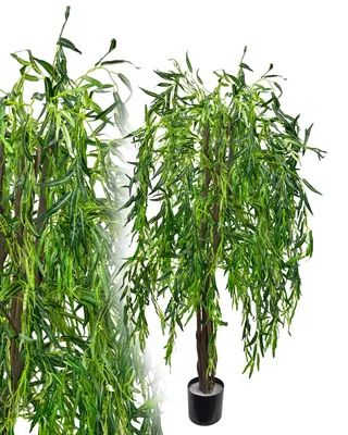 Produktbild von Weidenbaum 180 cm künstlich wie echt Kunstbaum Kunstpflanze Kunstpflanze groß Deko