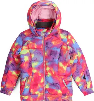 Productafbeelding van Spyder Zadie synthetische donswinterjas voor kinderen - maat 104 - kleur: roze combinatie