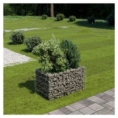 Produktbild von Hochbeet aus verzinktem Stahl, 90 x 50 x 50 cm