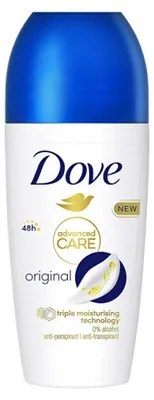 Obrázok produktu pre Dove - Advanced Care Original 48h Antiperspirant - Antiperspirant so 48-hodinovou ochranou proti potu a zápachu 50 ml