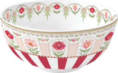 Produktbild von Servierschale FLOWERY Blumen D. 23cm aus Porzellan Easy Life
