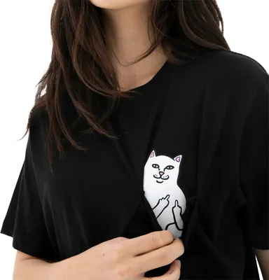 RipNDip T-Shirt Lord Nermal Pocket Tee - black