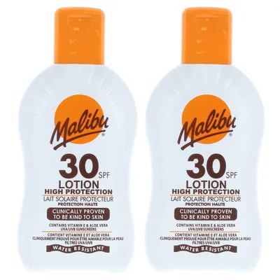 Produktbild von Malibu Schutzlotion SPF30 Wasserfeste Lotion 200ml x2pc
