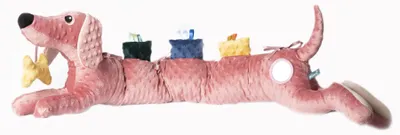 Produktbild von Mom's Care sensorisches Babyspielzeug rosa Dackel - Bettumrandung