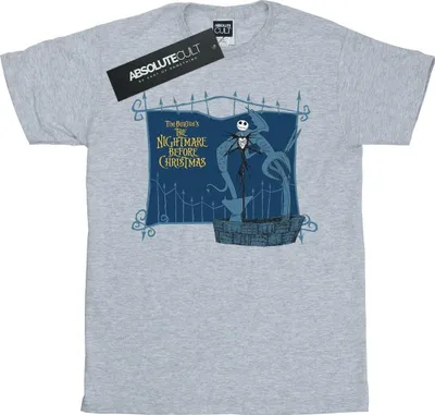 Produktbild von Disney - "Nightmare Before Christmas Jack And The Well" T-Shirt für Damen BI41565 (S) (Grau)