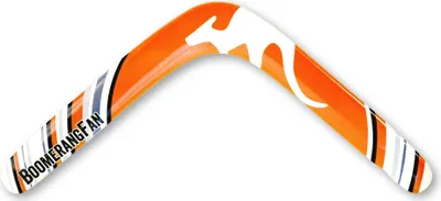 Obrázok produktu pre Bumerang Fan drevený bumerang oranžový pravák 28cm 78g 25m hračka