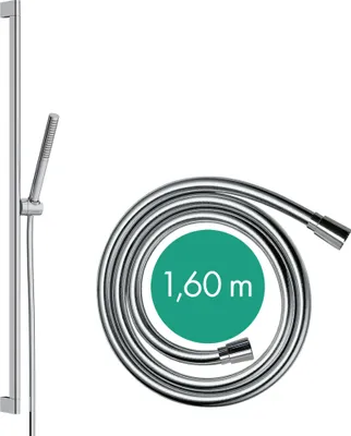 Produktbild von hansgrohe Pulsify S Duschset 100, 1 Strahlart wassersparend, Duschstange 90 cm, 24382670