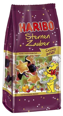Obrázek produktu pro Haribo Sternen Zauber ovocné žvýkačky hvězdy 3 různé 250g