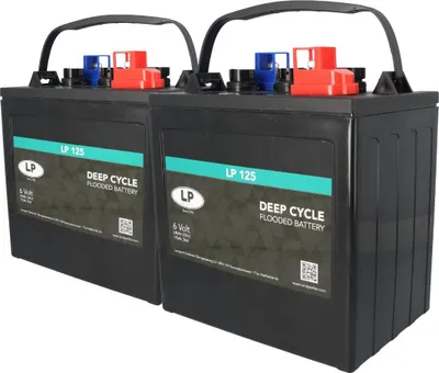 Immagine prodotto di 2x Batteria da trazione Landport LP 125 6V 240Ah a ciclo profondo (12V)