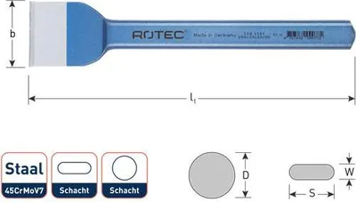 Produktbild von Rotec Fugenmeißel flach 60x230mm