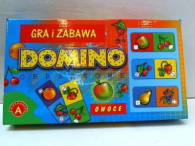 Immagine prodotto di Gra Domino Owoce edukacyjna dla dzieci
