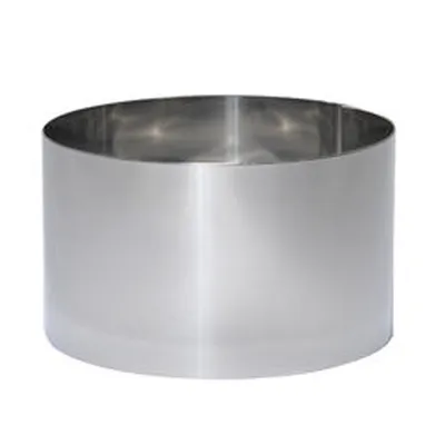 Immagine prodotto di de Buyer 3912.20, Cerchio per dolci, Rotondo, Acciaio inossidabile, Acciaio inossidabile, 120 mm, 20 cm