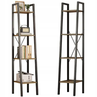 Immagine prodotto di Scaffale industriale da terra marrone scuro per libri