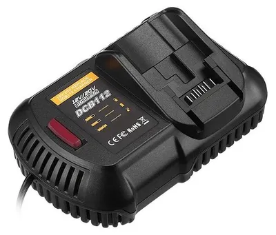 Produktbild von 20V Ladegerät für Akku Elektrowerkzeug - Einzelladegerät für Li-Ion Akkus - Ersatzladegerät für DCB200 DCB201 DCB203 DCB205 - Kompatibel mit DeWalt 20V
