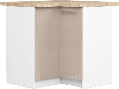 Produktbild von Akord Küchenhängeschrank Oliwia Weiß-Cappuccino Hochglanz 90X46X85 Cm