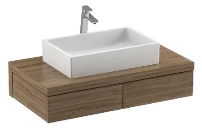 Obrázek produktu pro Koupelnová skříňka pod umyvadlo RAVAK Formy ořech 1000 x 220 x 550 mm X000001036