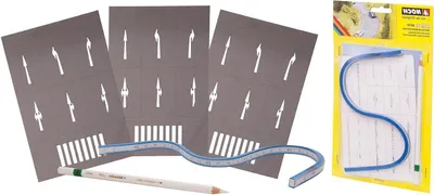 Productafbeelding van Startset Straatmarkering - Hobby Markering - Modelbouw Creëren - Kunststof Materiaal - 1 Stuk - Gekleurd