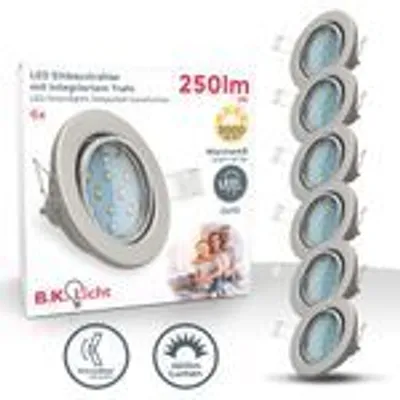 Produktbild von 6x LED Einbaustrahler schwenkbar weiß GU10 Decken-Spot Einbau-Leuchte