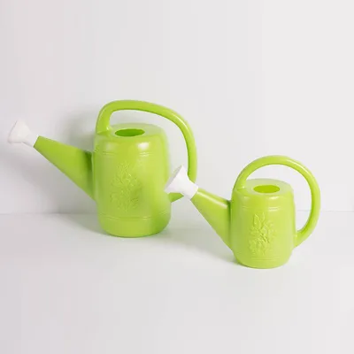 Produktbild von 2er-Pack Gießkannen für Zimmerpflanzen, kleine Gießkannen für Zimmerpflanzen und Gartenblumen, Gießkannen mit langem Ausguss für die Gartenbewässerung, Grün