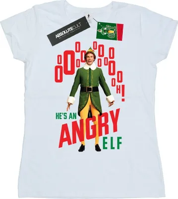 Produktbild von Elf - "Angry Elf" T-Shirt für Damen BI18977 (XXL) (Weiß)