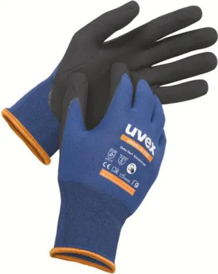 Produktbild von Uvex 60035, Fabrik-Handschuhe, Anthrazit, Blau, Erwachsener, Unisex, Schutz vor elektrostatischer Entladung (ESD), 1 Stück(e)