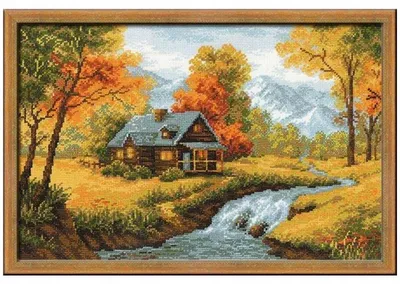 Produktbild von RIOLIS Herbstblick 1079 Kreuzstich Set 38x26 cm