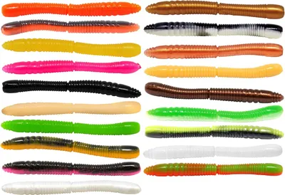 Produktbild von FTM Omura Baits Wurmy Käse 6,5cm - 10 Gummiköder, Farbe:Schwarz / Dunkelpink