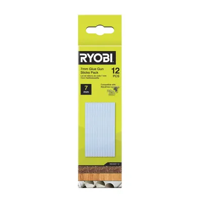 Produktbild von Heißklebestift für Pistole, transparente Klebestifte, Ryobi, 7 mm