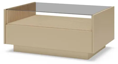 Obrázek produktu pro FURNLUX Konferenční stolek Hiro B, béžová barva, 96 cm / Hlavní barva: Béžová / Rozměry: 96 x 44 x 68 cm