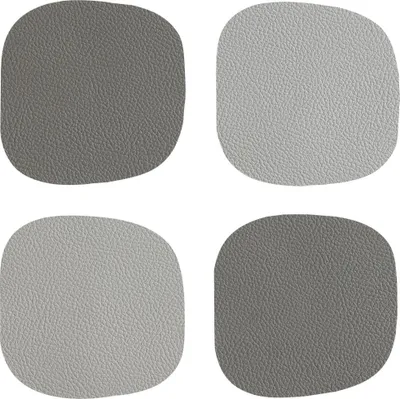 Produktbild von Vinanivao Untersetzer 10 x 10 cm hellgrau/dunkelgrau 4er-Set