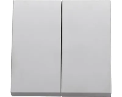 Produktbild von ROTH LANGE 53591 Doppelwippe Abdeckung für Serienschalter Primo signalweiß