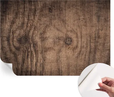 Produktbild von Selbstklebende Wandtapete - Dekorative Tapete für Wohnzimmer - Klebefolie für Wandbilder - Tapetenfolie für Wanddekoration - 152x104 cm - Rustikales Holz