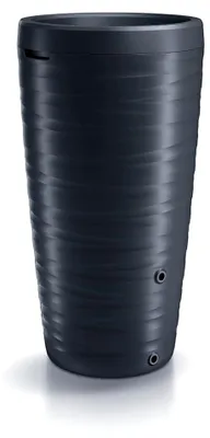 Produktbild von Regenwassertonne 240L im Welle-Design mit Wasserhahn (Anthrazit)