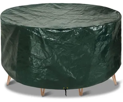 Immagine prodotto di Copertura impermeabile per mobili da giardino, in polietilene, colore verde, dimensioni 230x90 cm