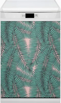 Produktbild von Magnet für Spülmaschine Abwaschbar 45x80 cm Magnet für Spülmaschine Magnetmatte Nachbildung - Exotisches Blatt