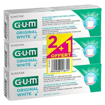 Imagen del producto de GUM Original White, 75 ml. Oferta: 2 + 1