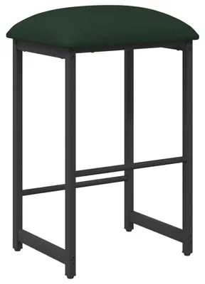 Zdjęcie produktu dla VidaXL Krzesło barowe, ciemnozielone, 40 x 32 x 74 cm, materiał drewnopochodny