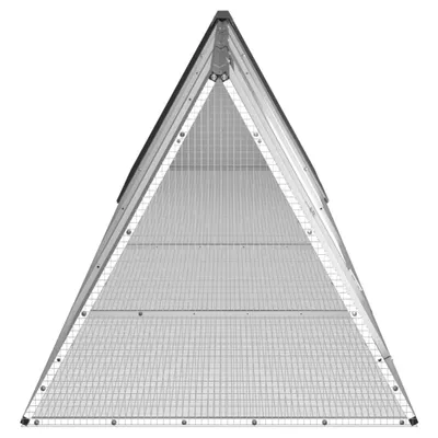 Obrázek produktu pro vidaXL Klec pro králíky antracitová 403,5x80,5x71 cm pozinkovaná ocel