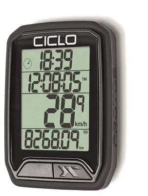Produktbild von Ciclosport PROTOS 113 verkabelter Fahrradcomputer, mit 13 Funktionen