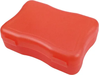 Obrázek produktu pro Krabička na oběd "Wave" malá - krabička na oběd bez BPA s uzávěrem na zacvaknutí - udržitelná krabička na oběd vyrobená v Německu pro děti ve škole a školce - trendy červená PP
