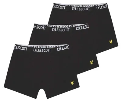 Immagine prodotto di Lyle & Scott - Intimo per ragazzi (confezione da 3) GT18178 (134-140) (nero)